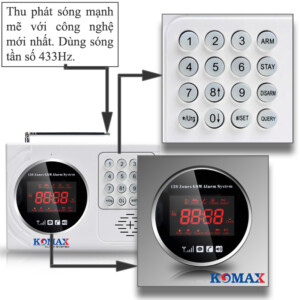 Man Hinh Chống trộm dùng sim Komax KM-901G