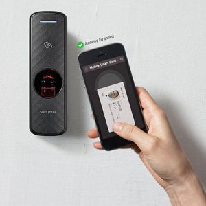 Suprema BioEntry P2 có thể giao tiếp được với smart phone