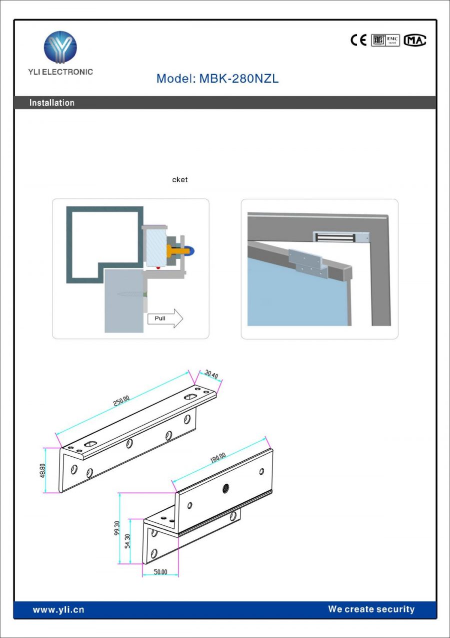 Bộ gá khóa MBK-280NZL