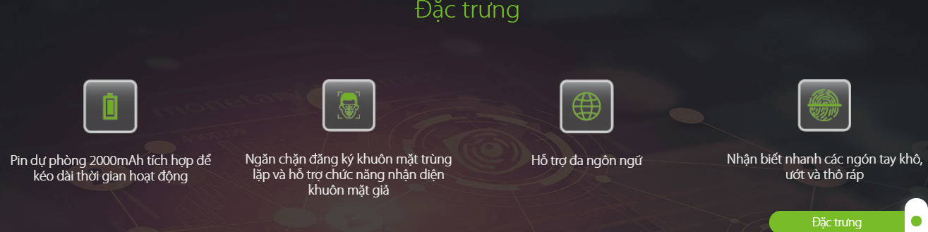 đặc trưng máy chấm công SILKBIO-100tc