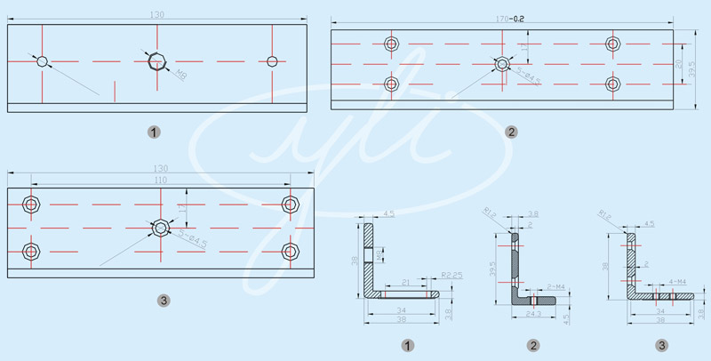 kich thước Bộ gá khóa MBK-180ZL