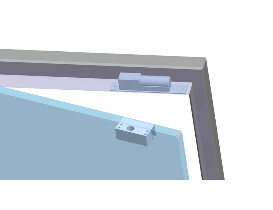 lắp đặt bộ gá khoá cửa kính BBK-600