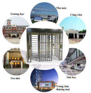 Ung Dung Cổng lồng Full Height Tunstile TTS713