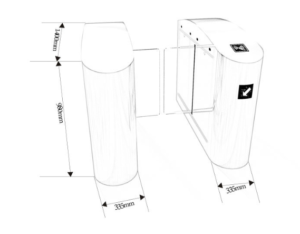 Kich Thuoc Cổng an ninh Swing Barrier VNS-P03B