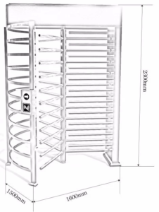 Kich Thuoc Cổng xoay Full Height Tunstile VNS-Q01BD