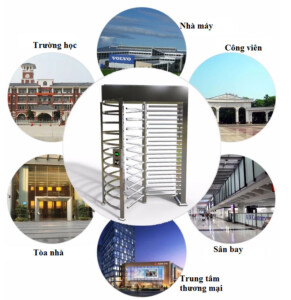 Ung Dung Cổng xoay Full Height Tunstile VNS-AH04