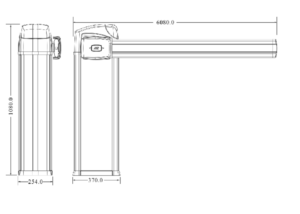 Kich Thuoc Cổng rào Barrier Bisen BS-3306