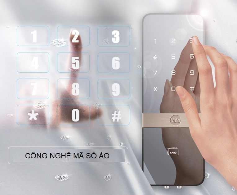 Khóa cửa kính thẻ từ YDG 313