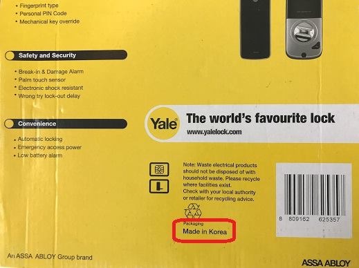 Khóa thẻ từ Yale YDR 3110