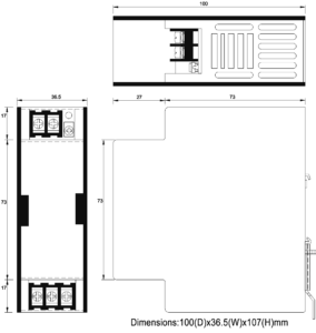 Kich Thuoc Bộ nguồn ADS048-24F 12Vdc2A