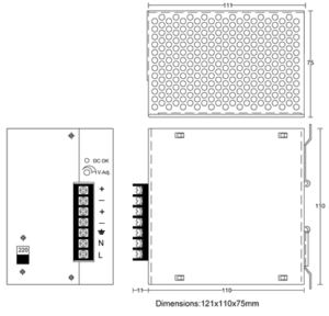 Kich Thuoc Bộ nguồn Acro AD1240-48S