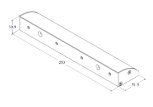 Kich Thuoc Bộ gá khóa Algatec LSDC-275-G