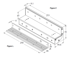 Kich Thuoc Bộ gá khóa Algatec ZLDC-275-G