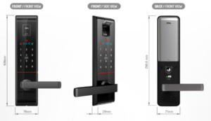 Kich Thuoc Khóa điện tử Milre MI-6800 Black