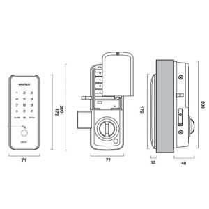 Khóa cửa điện tử Hafele ER5100