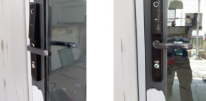 Lap Dat Khóa cửa nhôm kính Akita Black