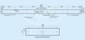 Kich Thuoc Khoá điện từ đôi Yli YM-280DLED