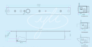 Kich Thuoc Khoá chốt rơi Yli YB-600B(LED)