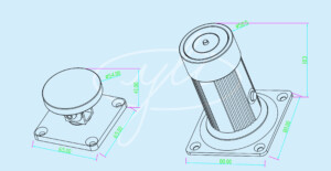 Kich Thuoc Bộ giữ cửa Yli YD-602