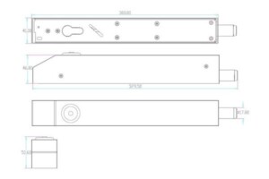Kich Thuoc Khoá chốt rơi Yli YB-900