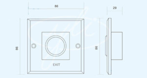 Kich Thuoc Nút bấm mở cửa Yli ISK-840B