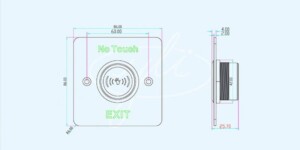 Kich Thuoc Nút bấm mở cửa Yli ISK-841C