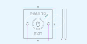 Kich Thuoc Nút bấm mở cửa Yli TSK-830B