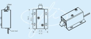 Kich Thuoc Khóa điện Yli YE-302A