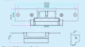 Kich Thuoc Khóa điện Yli YS-138L-S