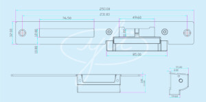 Kich Thuoc Khóa điện Yli YS-138LK-S 