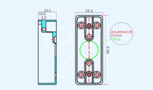 Kich Thuoc Hộp đế âm tường Yli MBB-811A-M