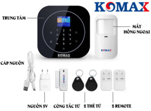TrỌn BỘ Thiết bị báo trộm Komax KM-G20