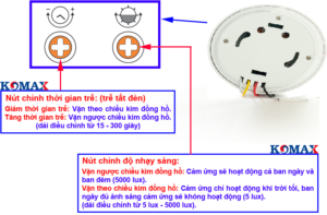 Nut Chinh Mắt cảm ứng Komax KM-S19