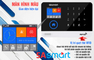 Tinh Năng Báo trộm thông minh Komax 5A-F10