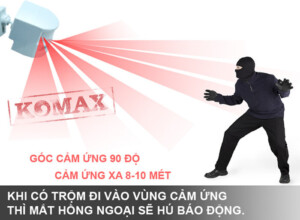 Tính Năng Báo trộm hồng ngoại Komax HT1A