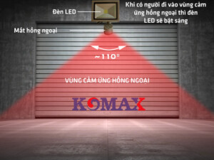 Tinh Năng Km Đèn led cảm ứng Komax KM-PS20T