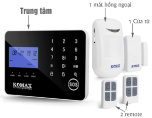 Trọn Bộ Thiết bị báo trộm Komax KM-998GS