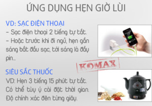 Ung Dung Ổ cắm hẹn giờ Komax ETG-2A