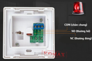 Dau Noi Nút nhấn khẩn cấp Komax KM-R80