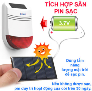 Pin Còi hú không dây Komax KM-80S