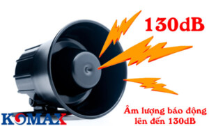 Còi báo động 220V Komax KM-628