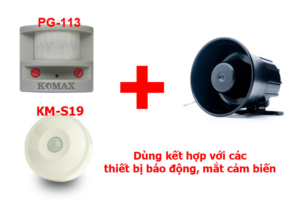 Còi báo động 220V Komax KM-630