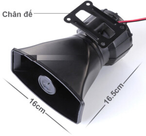 Kich Thuoc Còi hú báo động Komax KM-DC100W