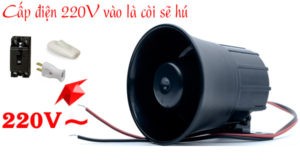 Tinh Nang Còi báo động 220V Komax KM-630